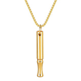 Mint Breathing Necklace with Fidget Ring for Mindful Breathing Gold