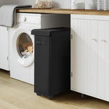 65L Slim Laundry Basket Narrow Laundry Hamper with Handles for Laundry Room Black