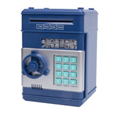 Electronic ATM Piggy Bank with Password Lock for Coins – Money Saving Box Toy Gift Blue
