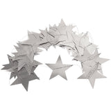 5 PCS 4m Thick Paper Star Garland Bunting Banners for Parties Weddings Silver