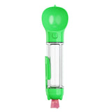4 in1 Pet Feeder Dog Cat Puppy Water Bottle Cup Travel Pooper Scooper Outdoor Green