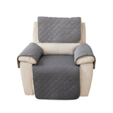 4Pcs Set Non Slip Recliner Chair Covers Couch Covers Pet Protector Slipcovers Gray