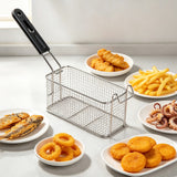 Deep Fryer Basket Stainless Steel with Removable Handle Hanging Design Style 3