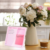 Desktop Acrylic Dry Erase Board with Stand Office Supplies Pink