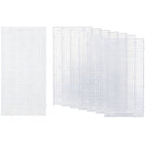 8 PCS Plastic Aquarium Grid Divider Set for Fish Tanks and Breeding Transparent