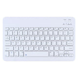 Ultra-Slim Portable Wireless Bluetooth Keyboard & Mouse Combo for Tablets and Laptops White