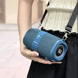 Portable Bluetooth Speakers Wireless Speaker with TF AUX FM for Shower Pool Party Blue