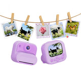 DIY Instant Print Camera with 48MP Photos and Built-in Mini Printer Purple