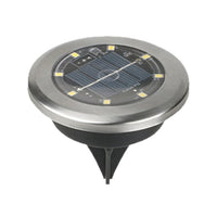 10Pcs Mini Solar Ground Lights Outdoor Pathway Decorative Lights for Yard Garden Decor White Light