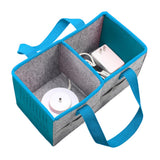 Portable Felt Cloth Storage Bag for Musical Speakers Blue