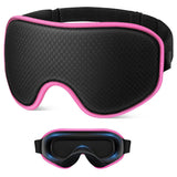 3D Sleeping Eye Mask Breathable Light Blocking Night Mask Rose Red