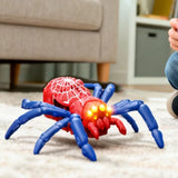 360 Rotating RC Wall Climbing Spider Toy Remote Control Red