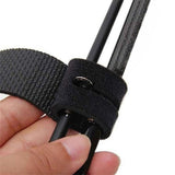 Fishing Rod Straps 10PCS Clips for Casting Spinning Fly Rod Black