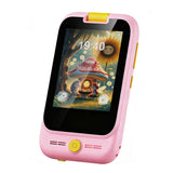 2 in 1 Smart Phone Toy with Microscope Camera Mini Pocket Handheld STEM Educational Toy - Pink