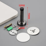 4 PCS No Drilling Door Stops Easy Installation with Strong Adhesive Tapes for Bottom Gray