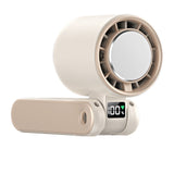 Rechargeable Handheld Portable Fan with Ice Cooler 100-Speed Control Beige