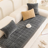 Non Slip Corduroy Pet Sofa Cover Plush Couch Protector Furniture Cover Gray