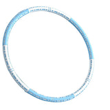 6 Sections Adjustable Fitness Hula Hoop Detachable Home Exercise For Adults Blue