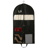 Travel Hanging Garment Bag with Zipper Pocket Dustproof Foldable Suit Bag for Suits Dresses Coats