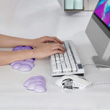 Ergonomic Wrist Rest for Computer Laptop Cloud Keyboard Wrist Rest Pad Set Purple