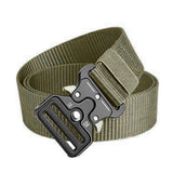 Nylon Tactical Belt Quick-Release for Outdoor Work Army Green