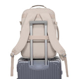 40L Travel Backpack for Men & Women Waterproof Carry-On Bag with 3 Storage Pockets Khaki
