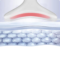 Facial Massager for Face and Neck with LED and Vibration Milky White