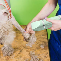 Pet Grooming Kit Cat Dog Clippers Pet Hair Trimmer Electric Shaver Green