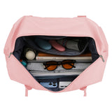 Travel Duffle Bag Carry On Tote Bags Sport Gym Bag  Luggage Bag with Wet Dry Separate Compartment Pink