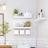 3 Tier Bathroom Shelves Over Toilet Wall Mounted Floating Shelves Toilet Paper Storage White