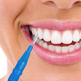 30 PCS Mini Cleaning Brushes for Braces Teeth Lashes and Brows Blue