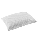 Shredded Memory Foam Pillows for Sleeping with Washable Cooling Cover White