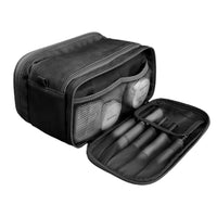 Travel Toiletry Bag Makeup Organizer with Handle Water Resistant Cosmetic Bag Black