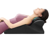 Ergonomic Memory Foam Reclining Pillow Prone Reading Cushion for Bed and Sofa Dark Gray