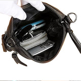 Multi Zipper Pocket Women's Mobile Phone Bag Crossbody Bag Shoulder Bag Black