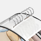 3Pcs Set Transparent Garment Bags Dustproof Hanging Suit Bags for Closet Storage