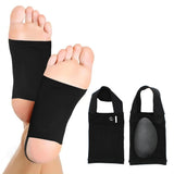 Arch Support Brace Sleeve Foot Wrap for Flat Feet Black