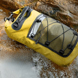 Roll-Top Backpack Dry Bag with Handle for Fishing Boating and Camping Yellow