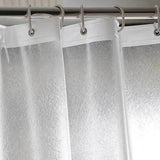 PEVA Shower Curtain Liner Heavy Liner 180x180cm with Rustproof Grommets and Hooks Style 3