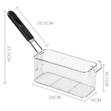 Deep Fryer Basket Stainless Steel with Removable Handle Hanging Design Style 3