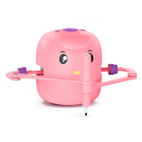 Interactive Educational Drawing Robot with 100 Cards Voice Interaction Learning Toy Pink