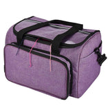 Yarn Storage Bag Wool Tote with Hooks Needles & Accessories Organizer Purple
