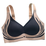 Wireless Push-Up Bra for Women Adjustable Full Coverage Bra Black