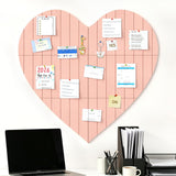 Heart Felt Photo Message Board 75x74cm with Adhesive Dots Display Pink