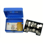 Lockable Cash Box with Code Lock Security Blue