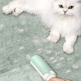 Pet Hair Remover Roller Reusable Pet Fur Remover for Couch Auto Seat Carpet Bedding Clothing White