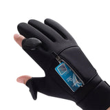 Winter Warm Gloves Water-Resistant Touch Screen Gloves for Cycling Fishing Skiing Hiking Travel Black