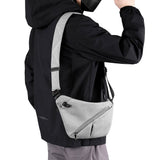 Anti-Theft Travel Right Chest Pack Crossbody Bag Sling Bag for Bicycle Sport Gray