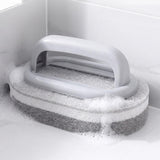 5 PCS Multi Layer Sponge Cleaning Brush Set for Kitchen and Bathroom Gray