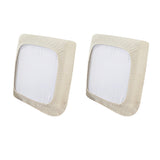 2Pcs Stretch Sofa Cushion Cover Lounge Sofa Seat Slipcover Protector Couch Cover Cream
